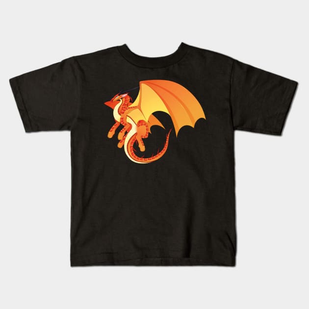 Wings of Fire - Peril Kids T-Shirt by giratina13